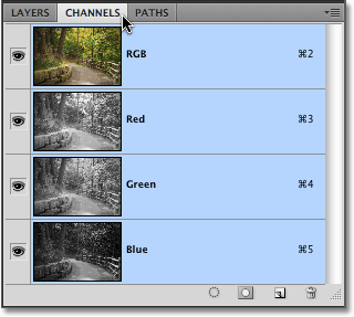 Panel groups in Photoshop CS4. Image  2009 Photoshop Essentials.com.